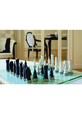 Chess Set, Silver Luster